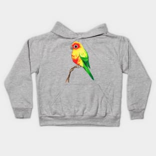 Cute sun conure Kids Hoodie